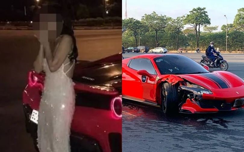 Vụ siêu xe Ferrari va chạm khiến 1 người thiệt mạng: Chàng trai cầm lái, sau tai nạn bỏ cô gái lại một mình?