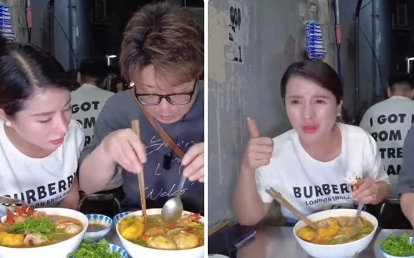 Đang yên lành, bà Nhân Vlog bỗng bị netizen 'quay xe' vì khen tô bánh canh 700k rẻ: 'Diễn lố quá'