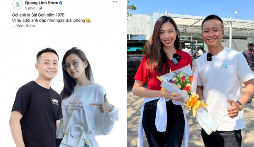 Thực hư bức ảnh Quang Linh công khai chuyện tình cảm với Thùy Tiên, nói 1 câu tỏ tình cực ngọt?