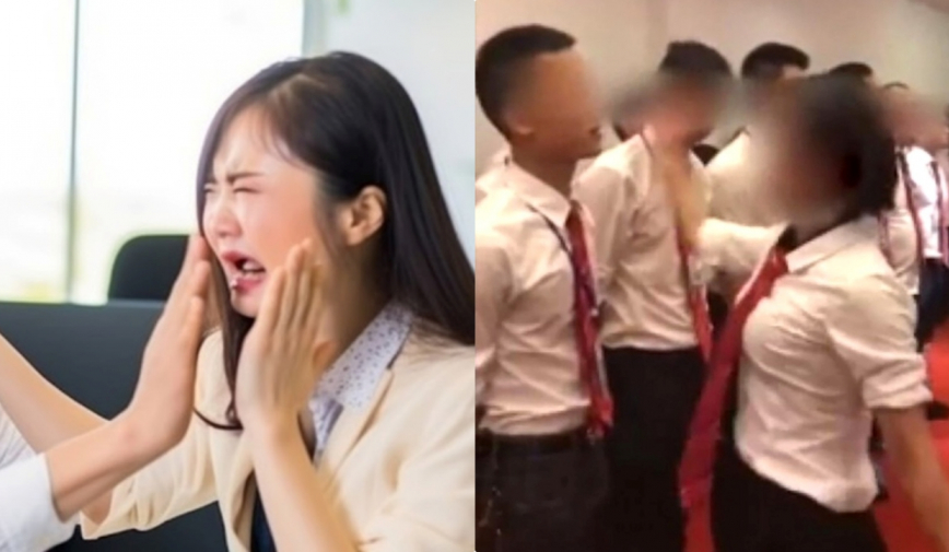 Một công ty bắt nhân viên không đủ KPI tự tát vào mặt nhau để tạo động lực
