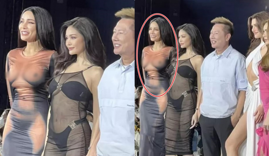 Tranh cãi chiếc đầm 'mặc như không mặc' gây lú của Hoa hậu Hòa bình Thái Lan