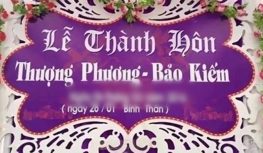 Đám cưới có cô dâu chú rể tên 'Thượng Phương - Bảo Kiếm', CĐM trầm trồ đúng là sinh ra để dành cho nhau