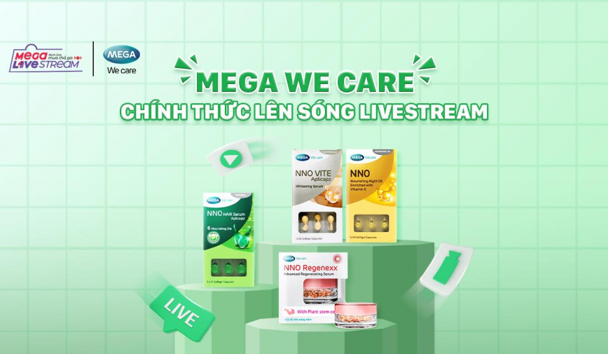 Mega We Care ‘bắt tay’ YeaH1 Up tung sản phẩm chăm sóc sức khỏe và làm đẹp hấp dẫn trên livestream TikTok