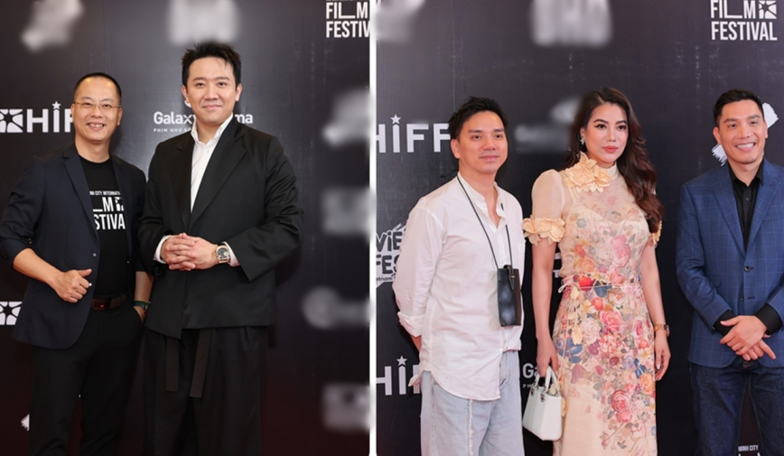 Trấn Thành hội ngộ Trương Ngọc Ánh tại họp báo Liên hoan phim quốc tế Thành phố Hồ Chí Minh