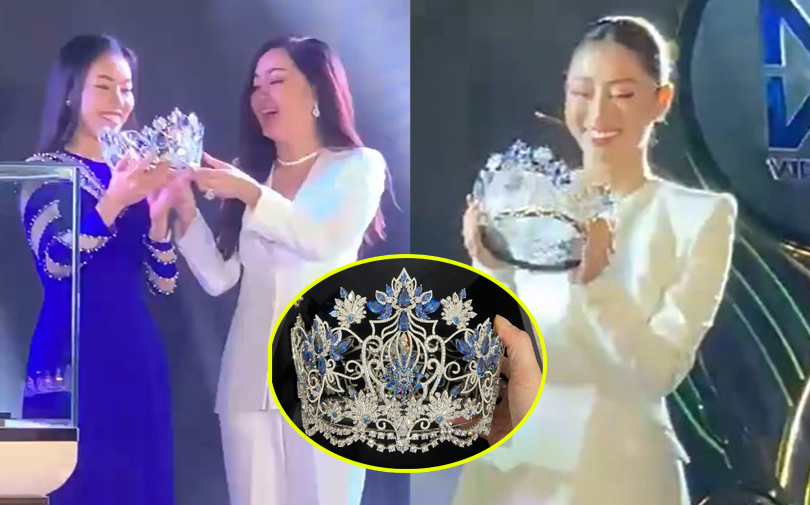 Cận cảnh vương miện Miss World Vietnam 2022: Chiếc vương miện đầu tiên của Việt Nam được chế tác tròn 360 độ