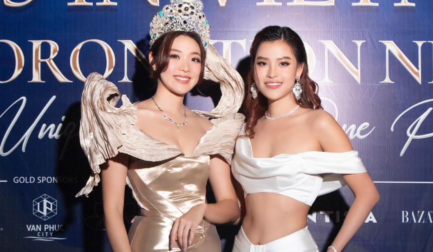 Thái Thị Hoa tự hào vì Việt Nam đăng cai tổ chức Miss Earth, khoe eo thon khi đọ dáng cùng Mina Sue Choi