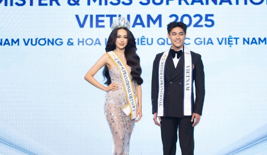 Hoa hậu Võ Cao Kỳ Duyên và nam vương Hà Quang Trung đại diện Việt Nam thi Miss - Mister Supranational Vietnam 2025