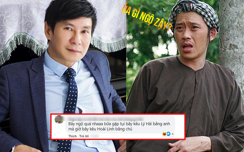 Fan 'tức dùm' NS Hoài Linh khi nhỏ tuổi hơn ca sĩ Lý Hải lại bị gọi bằng 'chú Hoài Linh' còn 'anh Lý Hải'
