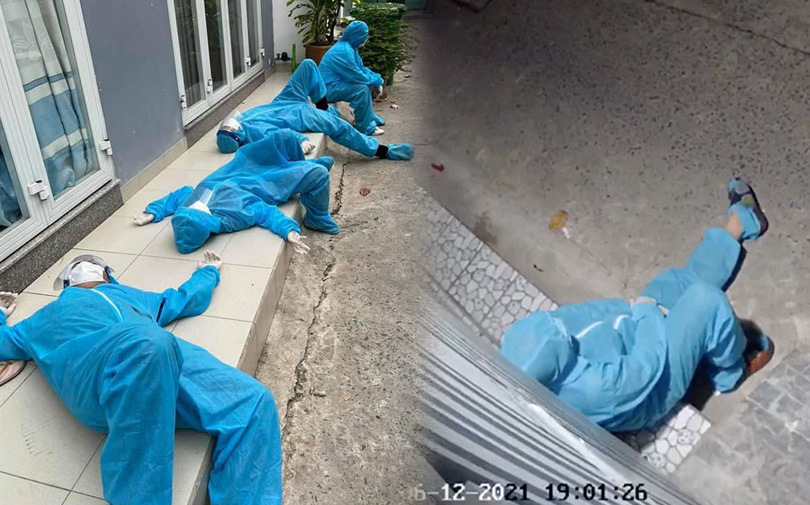 Xót xa hình ảnh nhân viên chống dịch ngã gục vì mệt mỏi, nếu bạn đang an toàn hãy cảm ơn họ nhé!