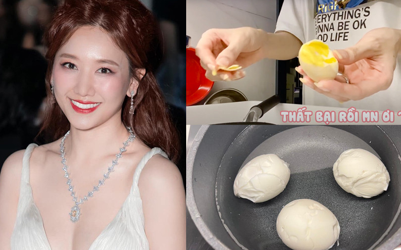 Vừa khoe luộc trứng không được nhưng 1 năm trước lại hướng dẫn khá thuần thục, Hari Won nói gì?
