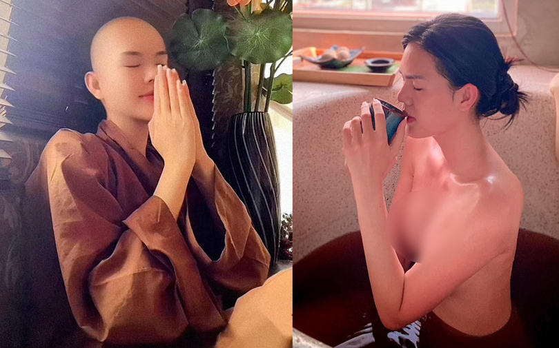 Người mẫu Ngọc Trinh cầu xin được yên ổn khi bị nghi ngờ việc cạo đầu quy y, đăng ảnh bán nude phản cảm