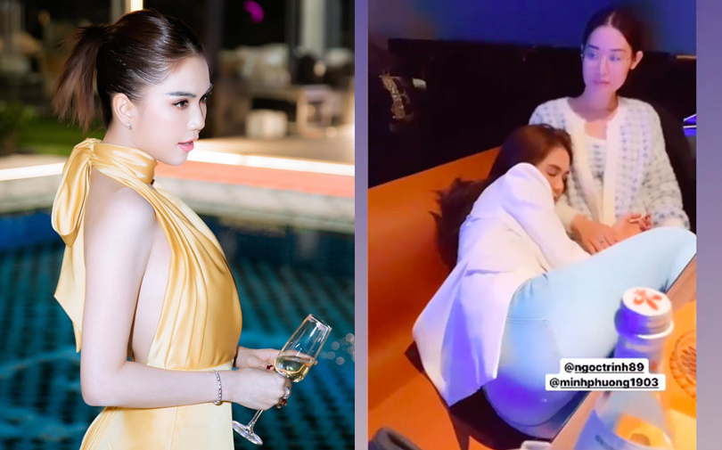 Khoảnh khắc 'nát rượu' của Ngọc Trinh khi nhậu nhẹt say xỉn 'quên lối về', đánh mất hình ảnh sang chảnh