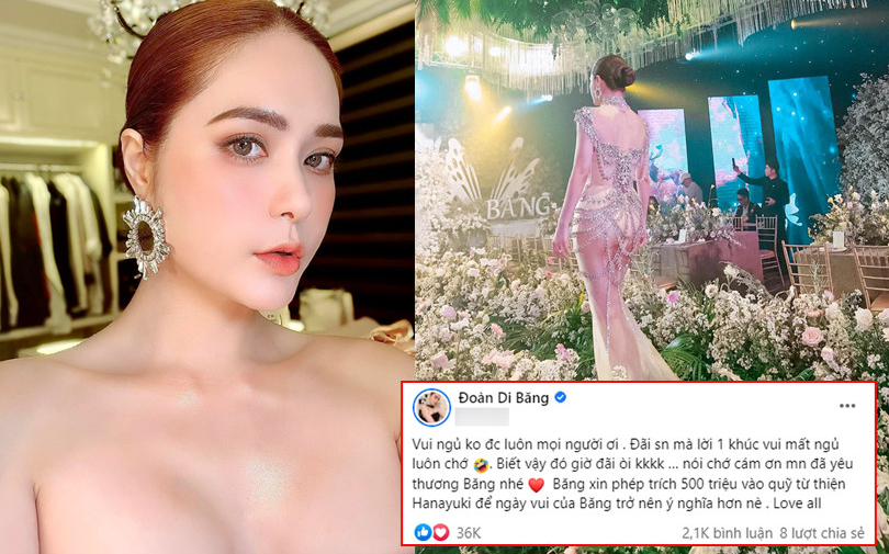 'Đại gia quận 7' Đoàn Di Băng trích 500 triệu từ tiền mừng sinh nhật làm từ thiện vì 'đãi tiệc mà lời quá trời'