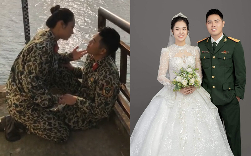Đồng chí 'Ngạn pha ke' của 'Sao nhập ngũ' lấy vợ, chân dung cô dâu tưởng lạ mà quen