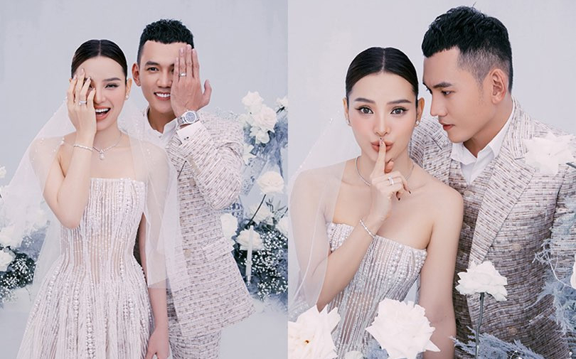 Lý Bình tung bộ ảnh mới ngập tràn hạnh phúc bên Phương Trinh Jolie 1 ngày trước đám cưới