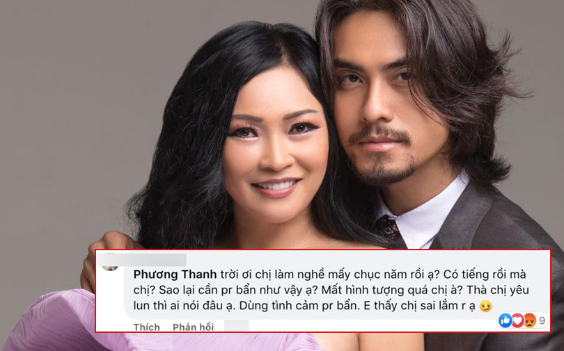 Ca sĩ Phương Thanh bị phản ứng dữ dội vì đem chuyện yêu tình trẻ kém 20 tuổi ra PR sản phẩm mới