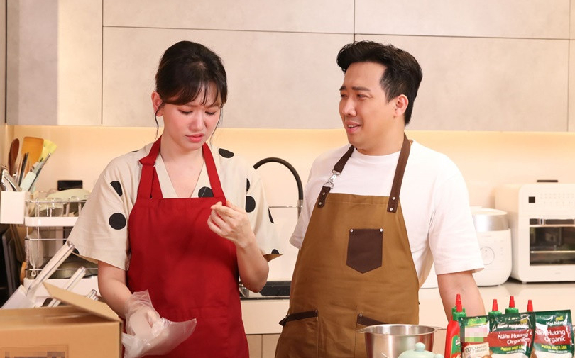 Trấn Thành mở show bếp núc cùng bà xã Hari Won, tập đầu tiên lên sóng đã lọt top trending