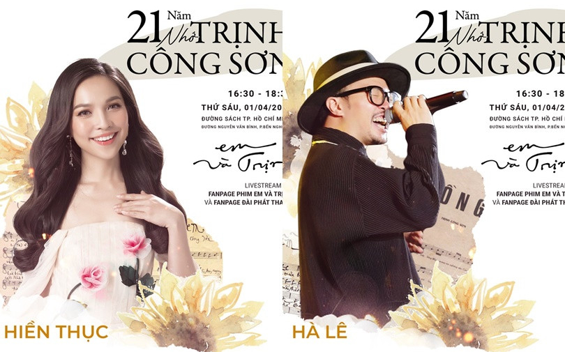Hà Lê, Hiền Thục tham gia đêm nhạc '21 năm nhớ Trịnh Công Sơn'