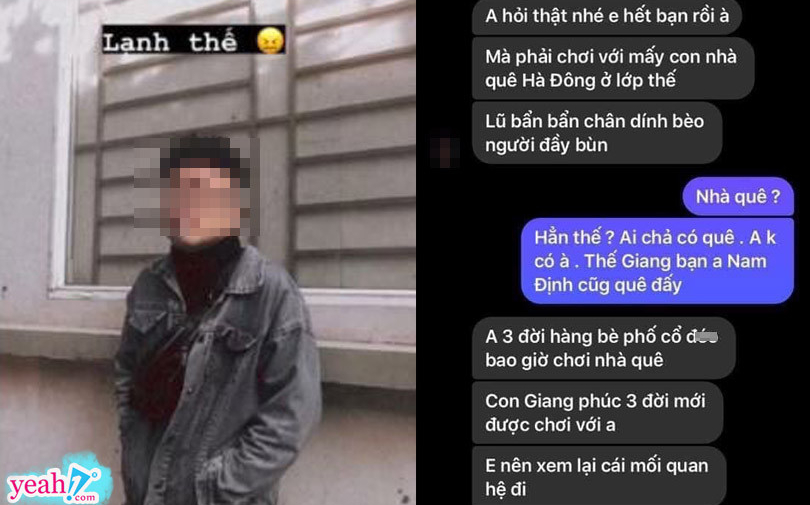'Boy phố cổ' bị tố đánh bạn gái tiếp tục gây tranh cãi vì loạt tin nhắn chê 'gái nhà quê',khinh thường  phụ nữ