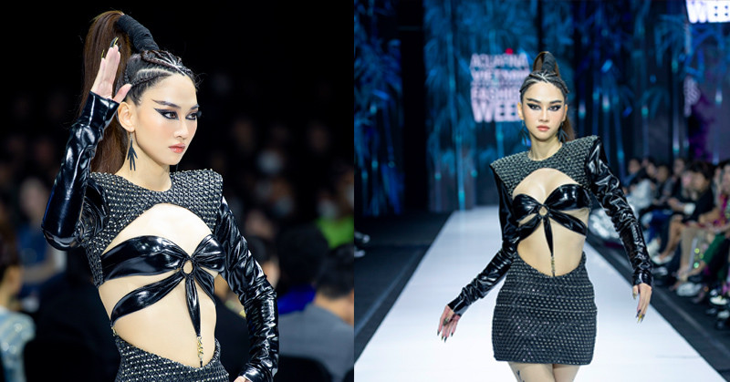 TikToker Lê Bống lần đầu catwalk, tự tin 'tạo nét' không kém loạt Hoa hậu, siêu mẫu