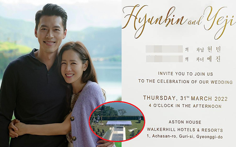 Lộ diện dàn khách mời khủng tại đám cưới Hyun Bin và Son Ye Jin, thiệp cưới và lễ đường siêu 'xịn'