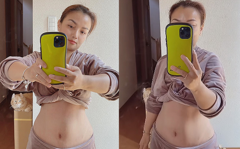 Quỳnh Trần JP gây sốc với đường cong vòng 2 xịn sò, nữ mukbang đang giảm cân