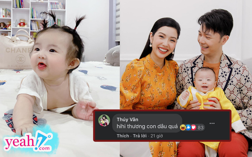Đông Nhi khoe ảnh con gái Winnie đáng yêu, Thuý Vân ngay lập tức vào nhận “con dâu” khiến dân tình rần rần