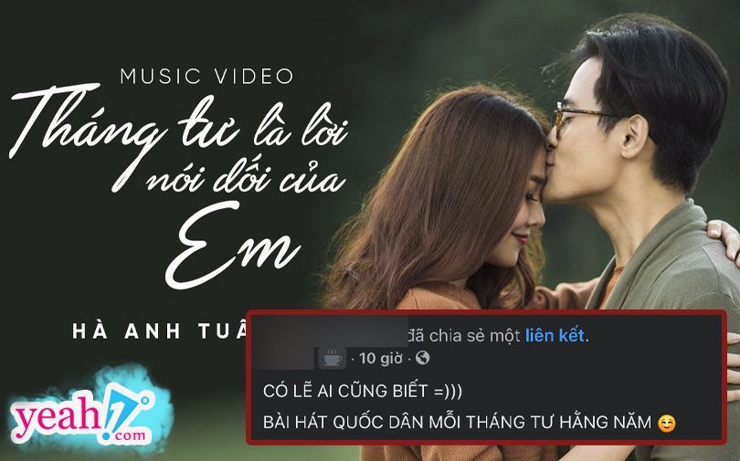 Đến hẹn lại lên: Ca khúc hot hit của Hà Anh Tuấn bất ngờ được chia sẻ rầm rộ nhân ngày Cá Tháng Tư