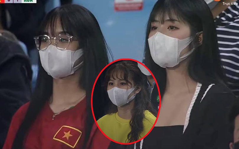 Góc máy của camera trận Việt Nam và Ả-rập-xê-út liên tục 'lia trúng' gái xinh khiến dân tình nức nở