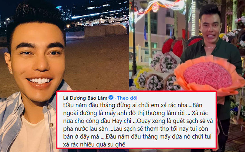 Lê Dương Bảo Lâm lên tiếng khi bị chỉ trích 'đu trend' tung bông xả rác, mất vệ sinh