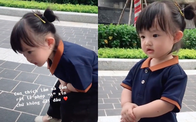 Winnie lễ phép thế này, Đông Nhi - Ông Cao Thắng được khen vì dạy con quá khéo