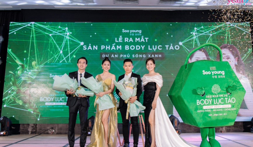 CEO Ngân Thị rạng rỡ tại sự kiện ra mắt Body Lục tảo