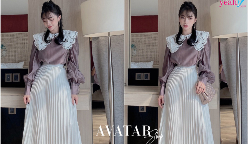 AVATAR SHOP gợi ý mix chân váy maxi với nhiều kiểu áo cho ngày hè thêm năng động