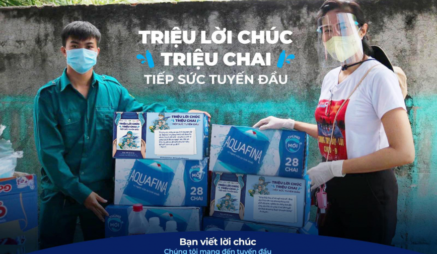 Tiếp sức tiền tuyến bằng lời chúc hậu phương! Hãy là một phần của chiến dịch “Triệu Lời Chúc - Triệu Chai Tiếp Sức”