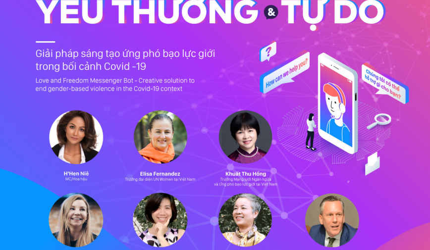 Ra mắt Messenger bot Yêu thương và Tự do -   giải pháp sáng tạo ứng phó bạo lực giới trong bối cảnh  Covid-19