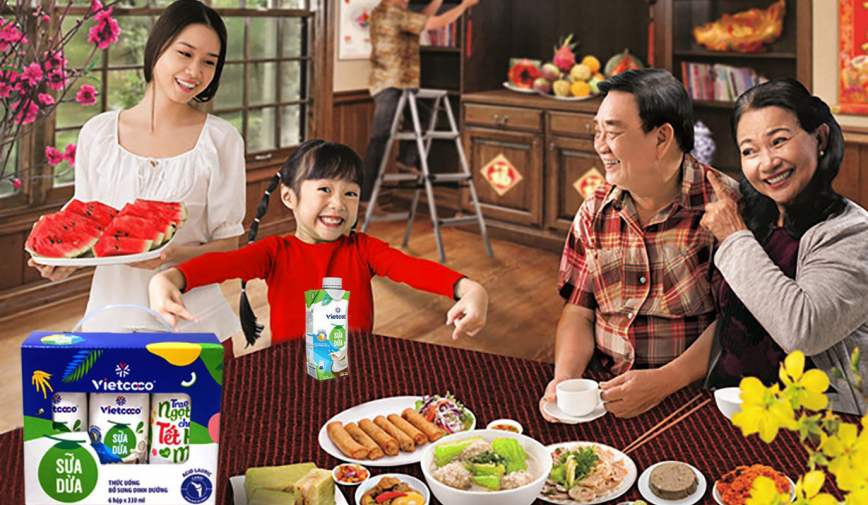 Sữa dừa Vietcoco - Món quà sức khỏe gửi người thân yêu