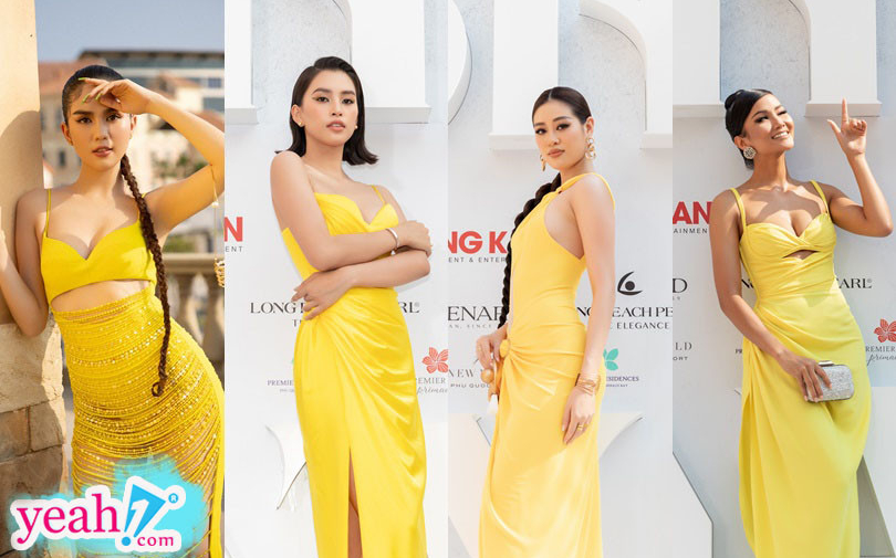 Dàn Hoa hậu, Á hậu diện trang phục mùa hè quyến rũ, đến chúc mừng show thời trang của NTK Lê Thanh Hoà