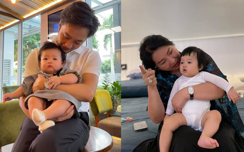 Cường Đô La lần đầu khoe ảnh con gái chơi đùa bên cạnh bà nội 'đại gia'