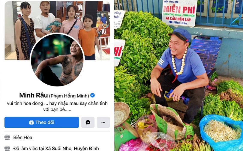 Anh bán rau nhận tick xanh Facebook, netizens liền cảm thán: 'Trời ơi Minh Râu cũng được, xã hội loạn rồi'