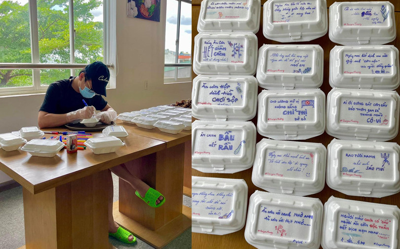 Loạt ảnh ý nghĩa về những phần 'cơm chữ' nơi phong tỏa: Chút lạc quan cho ngày càng đậm đà - an vui