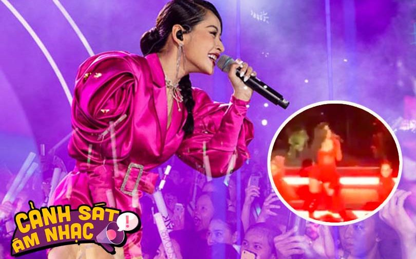 Chi Pu tự tin hát live trên sân khấu ở Mỹ, cách luyến láy tiếp tục gây tranh cãi