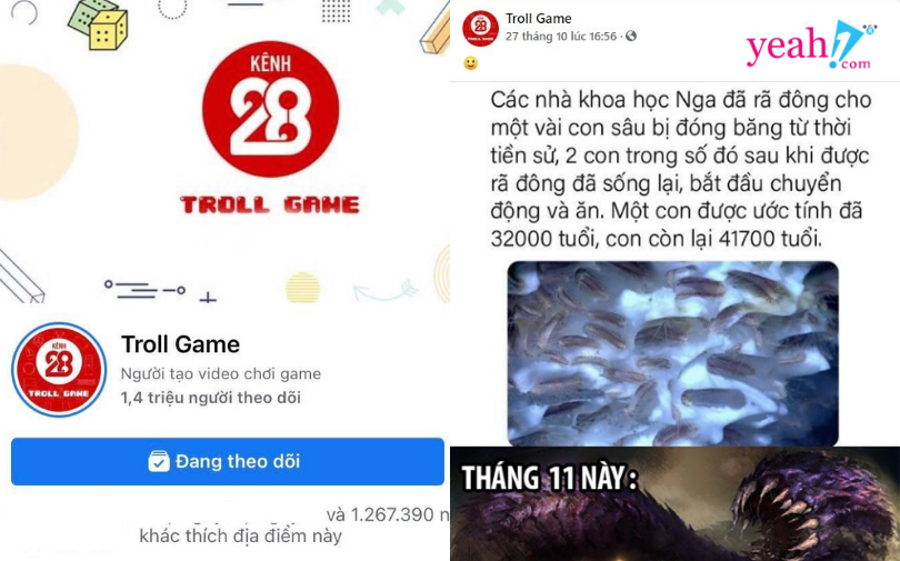 Sức hấp dẫn có tên “Troll Game” - fanpage có ảnh hưởng lớn trong cộng đồng game