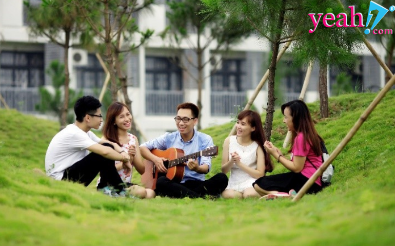 Campus công nghệ nhưng lại được tá giải thưởng về không gian xanh, đâu đâu cũng tràn ngập sắc hoa