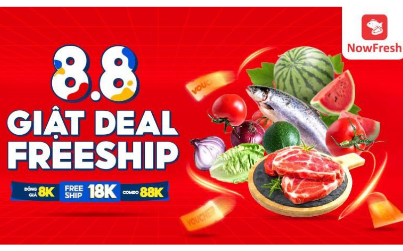 “Mở màn” sự kiện NowFresh 8.8: Đi chợ an toàn, khỏi lo về giá