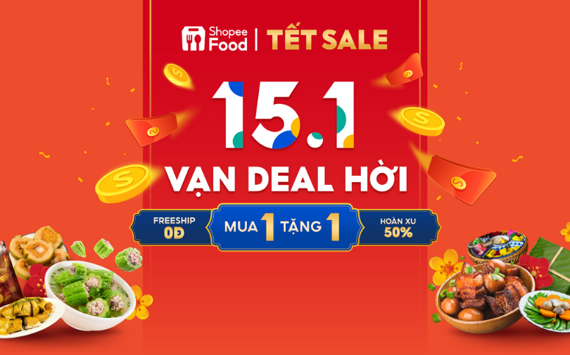 Bí quyết tổ chức tiệc đón năm mới cùng loạt deal “xịn” từ ShopeeFood