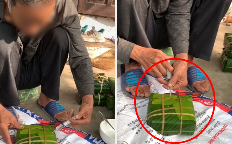 Clip hot trên Tiktok gây tranh cãi vì quay cảnh tiêm vào bánh chưng gây hiểu lầm, biết sự thật mới 'bật ngửa'