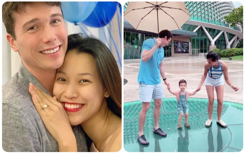 Liên tục vướng tin đồn rạn nứt, MC Hoàng Oanh cuối cùng đã khoe ảnh bên chồng Tây chứng minh vẫn mặn nồng