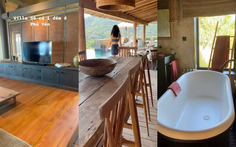 Tiktoker review villa giá 90 triệu/đêm, CĐM tranh cãi: Nội thất đơn sơ, bày trí không đẹp, có 'ảo' quá không?