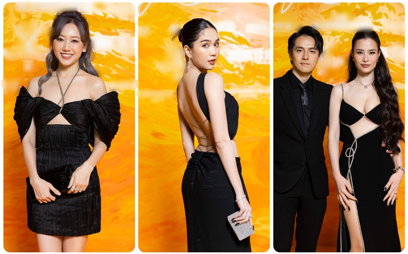 Thảm đỏ show thời trang NTK Lê Thanh Hòa: Ngọc Trinh - Đông Nhi sexy hết nấc, Hari Won để lộ vóc dáng đầy đặn