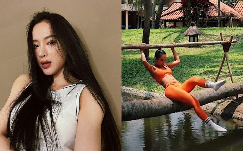 Angela Phương Trinh gây sốc khi tập gym ở cầu khỉ, body cơ bắp đến phái nam cũng ghen tị